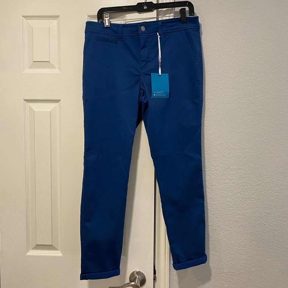 *RESTOCK* MARKET & SPRUCE NAVY ROSABEL SKINNY CUFF PANT STITCH FIX NWT - Picture 13 of 16
